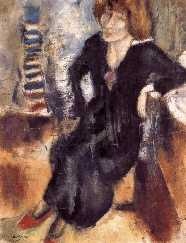 Jules Pascin Aiermila wearing the black dress